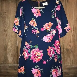 Navy floral Everly dress